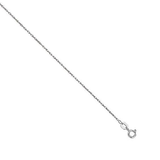 0.8mm Rope Chain Necklace In 14k