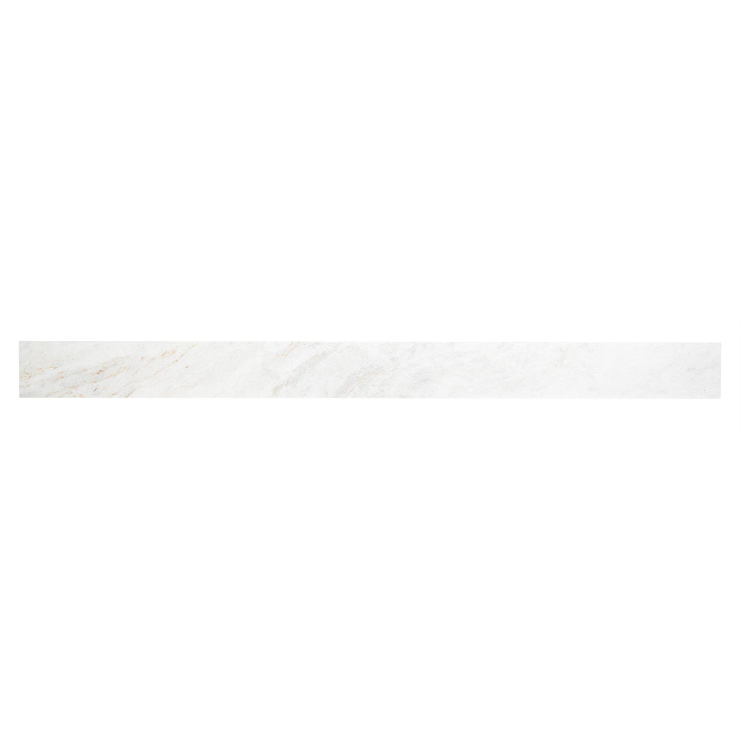 | Bianco Orion 6x74 Inch Marble Shower Curb, 6 X 74, White, 5月8日 Inch Thick - Floor & Decor