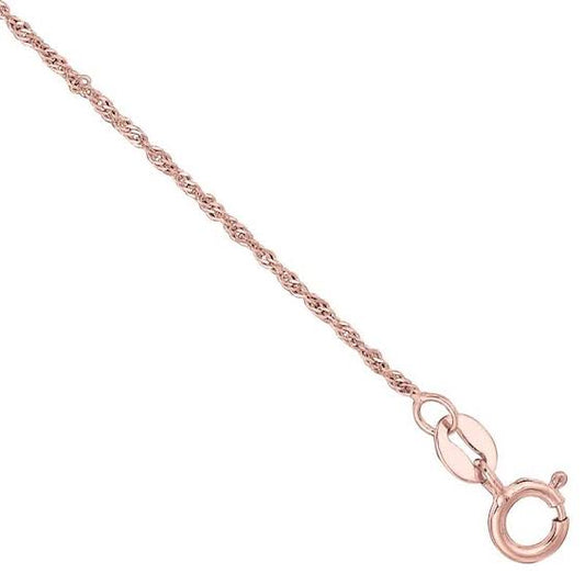 1.0mm Singapore Chain Necklace In 14k