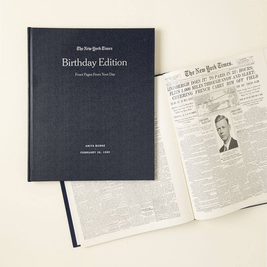 York Times Custom Birthday Book – Unique Birthday Gifts | Book Gifts | Personalized Gifts