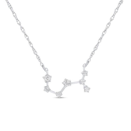 1/5 Ct. T.W. Diamond Scorpio Constellation Necklace In Sterling