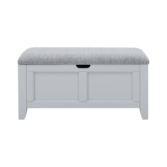 Youth Lift-Top Storage Bench In Gray By Bellanest